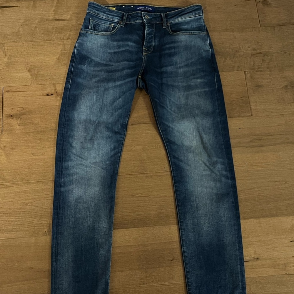 Scotch & Soda Dark Blue Slim Jeans